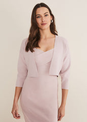Delphi Bandage Knitted Cover Up Antique Rose