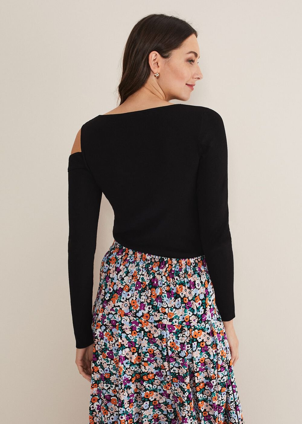Wren Cut Out Knit Black