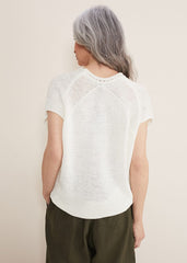 Alana Textured Knit White