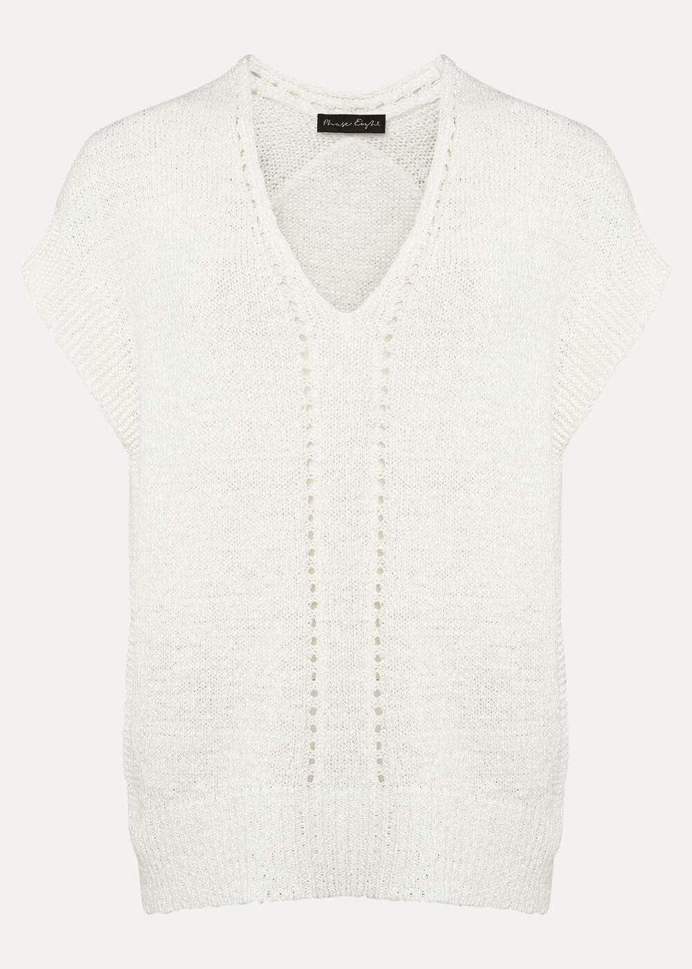 Alana Textured Knit White