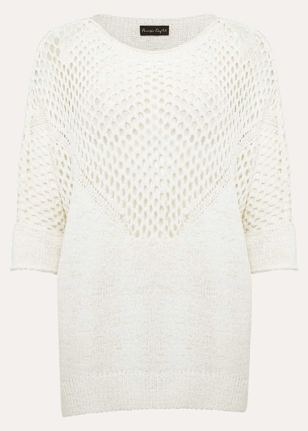 Sophie Honeycomb Tape Knit Ivory