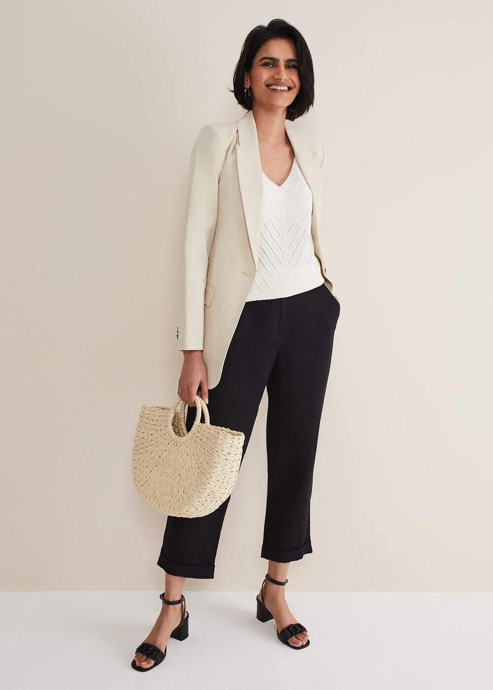 Freya Knitted Vest White