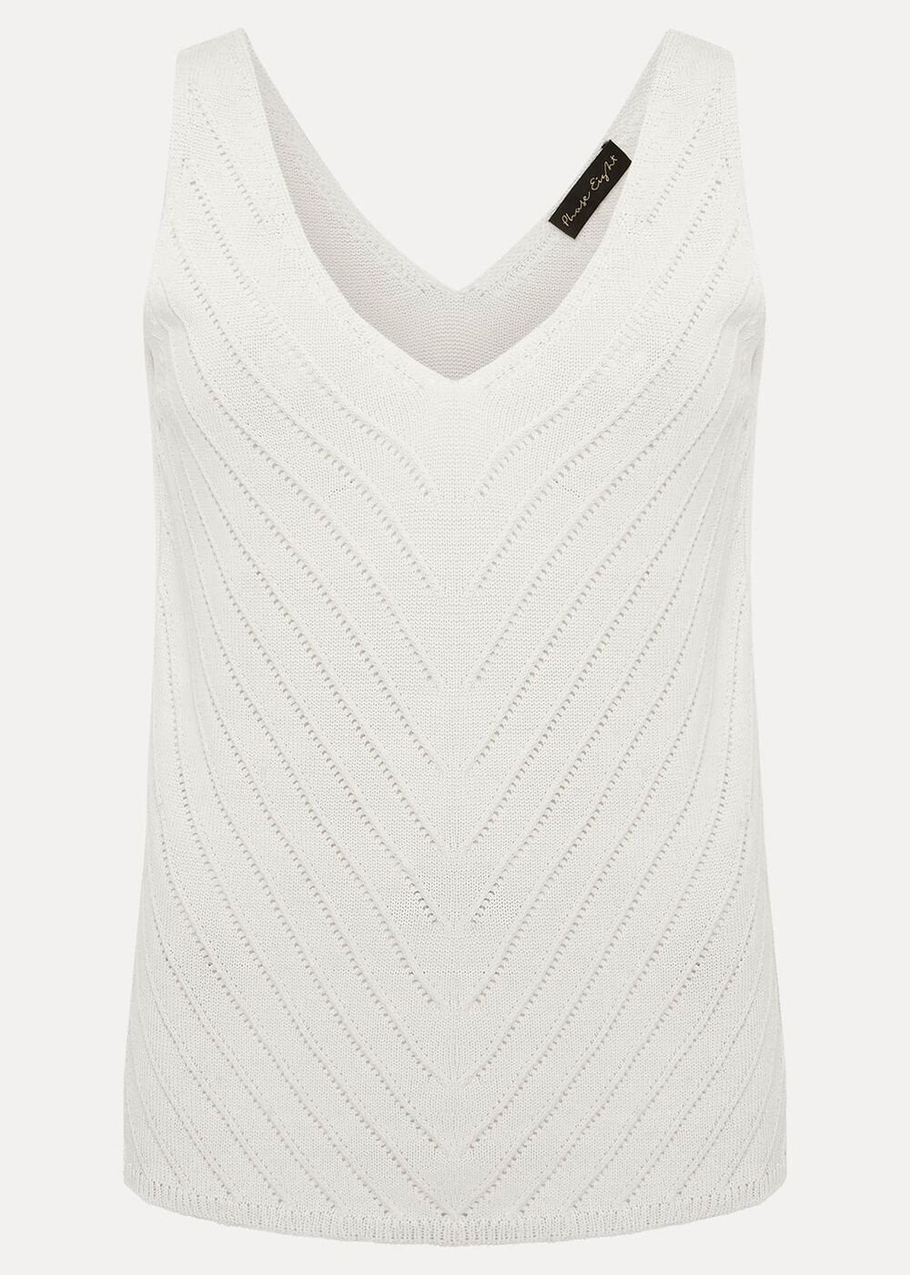 Freya Knitted Vest White