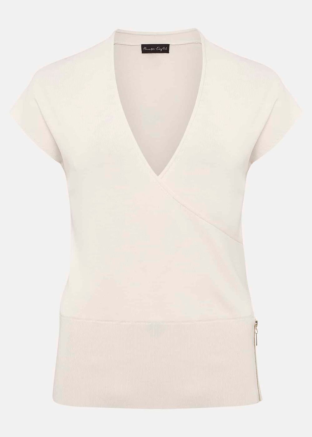 Jasmina V-Neck Top Ivory