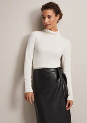 Gwyneth Ivory Roll Neck Jumper Ivory