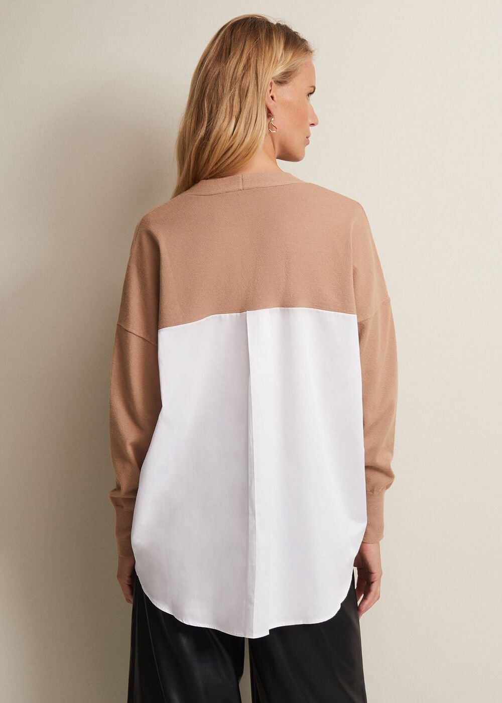 Kienna Fine Knit Shirt Jumper Multi-Coloured
