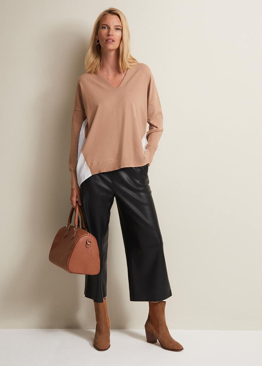 Kienna Fine Knit Shirt Jumper Multi-Coloured