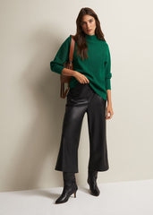 Hannah Green Ribbed Jumper Green