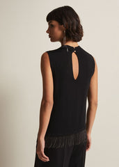 Alara Diamante Sleeveless Top Black