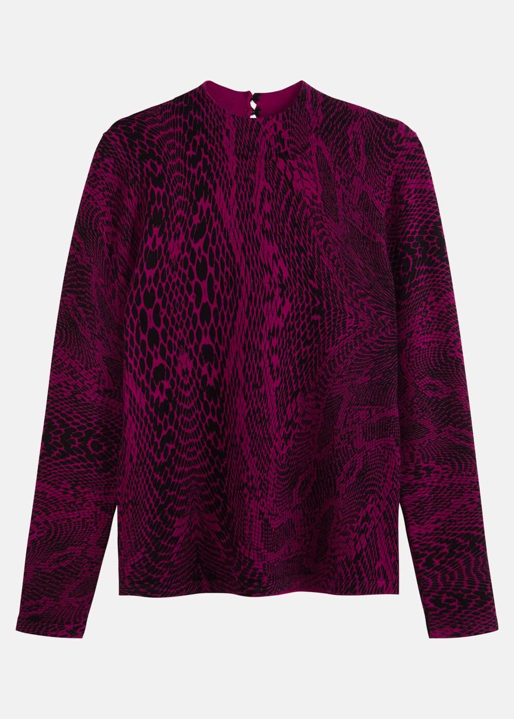 Livetta Snake Print Top Purple