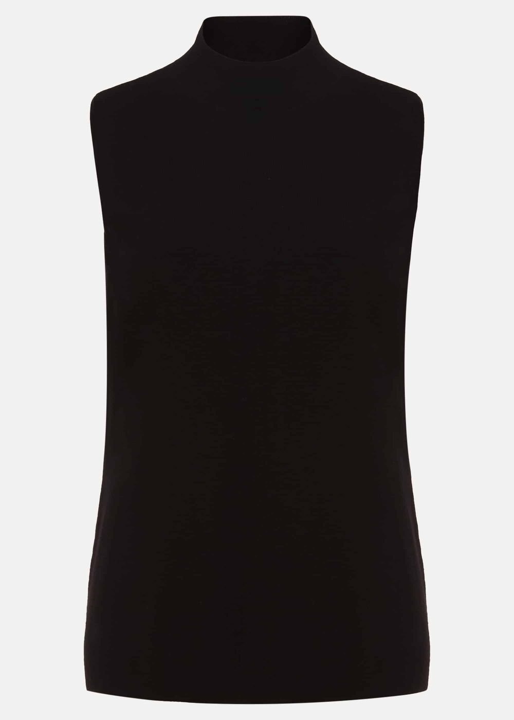 Miley Sleevless Funnel Neck Tank Black