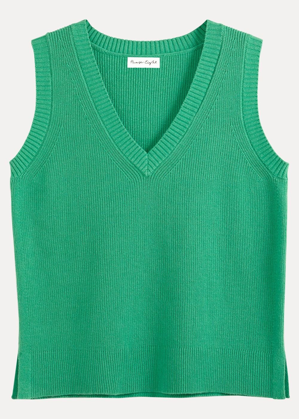 Marianna V Neck Tank Green