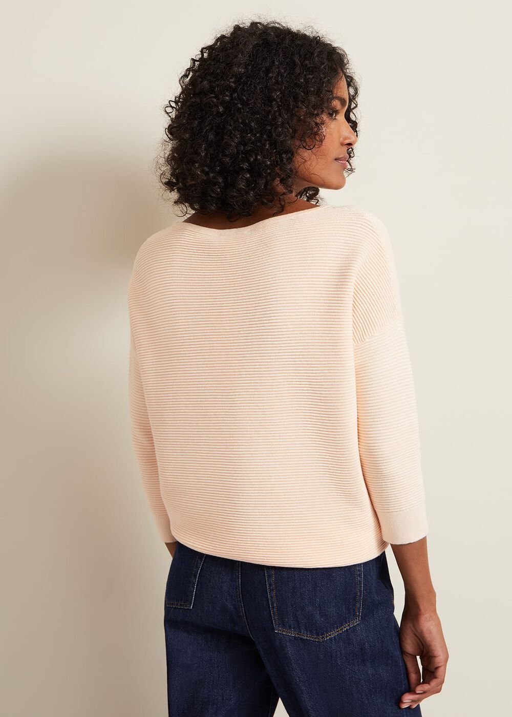 Nellie Ripple Jumper Apricot