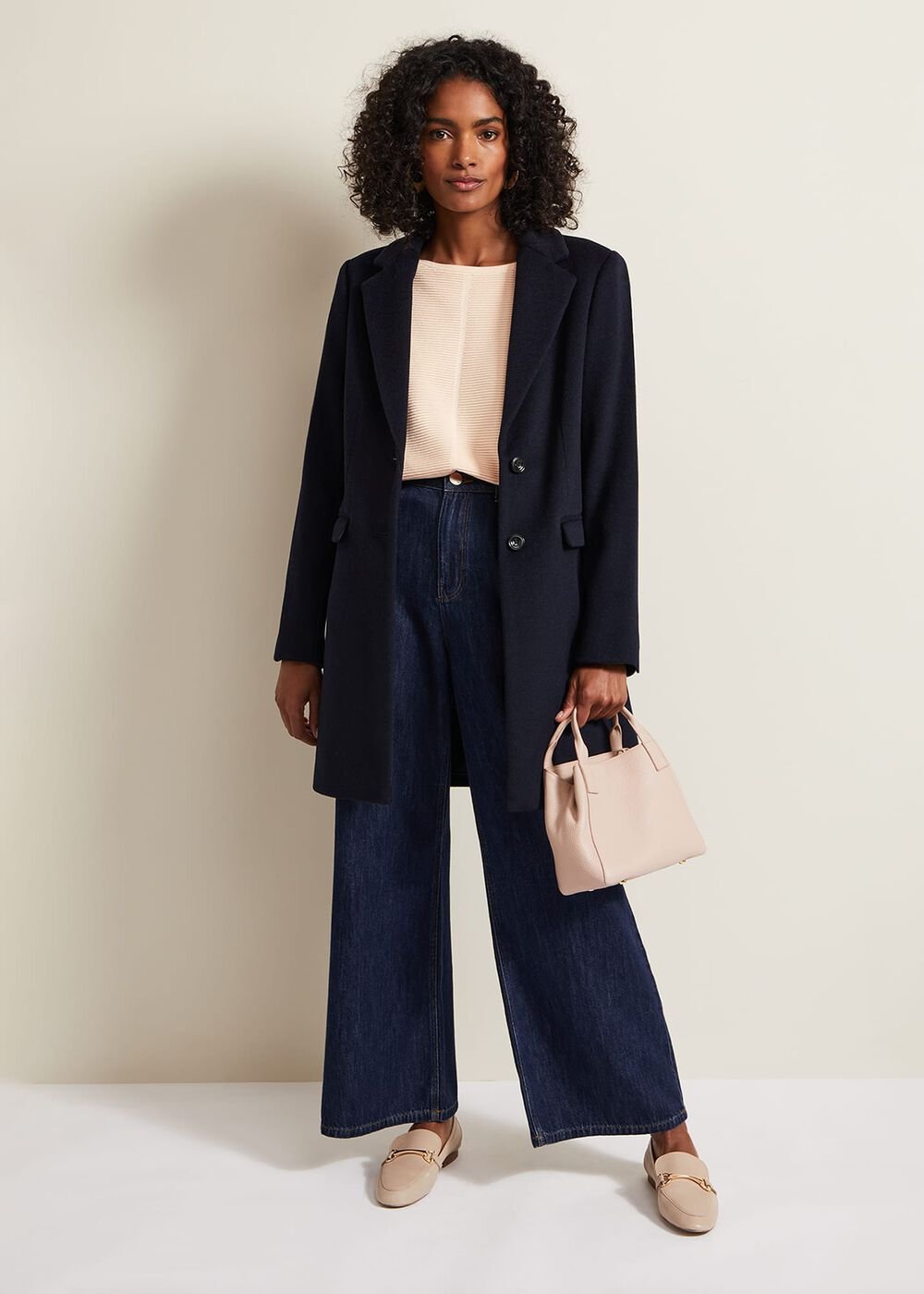 Nellie Ripple Jumper Apricot