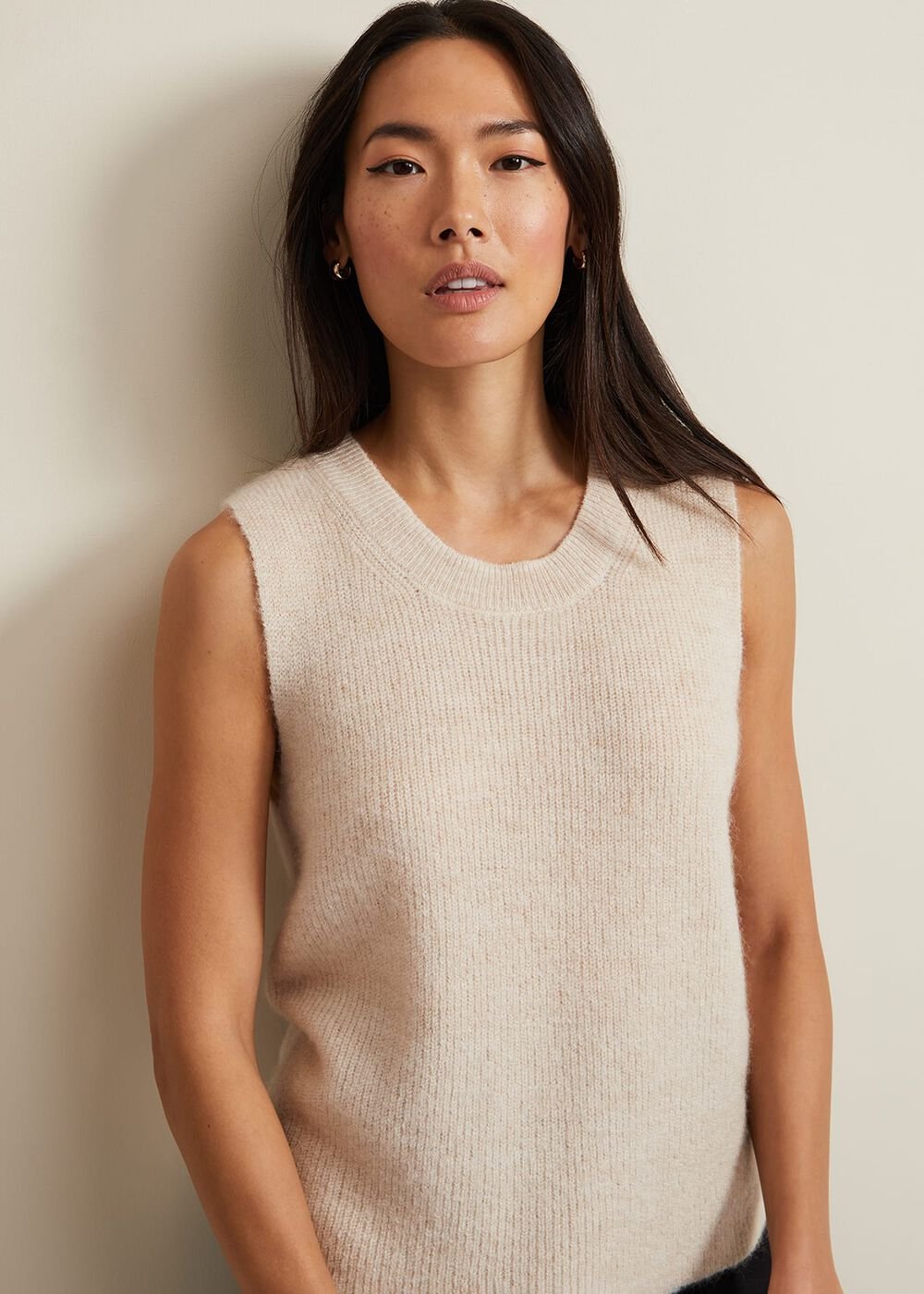 Daniella Mohair Knitted Tank Stone
