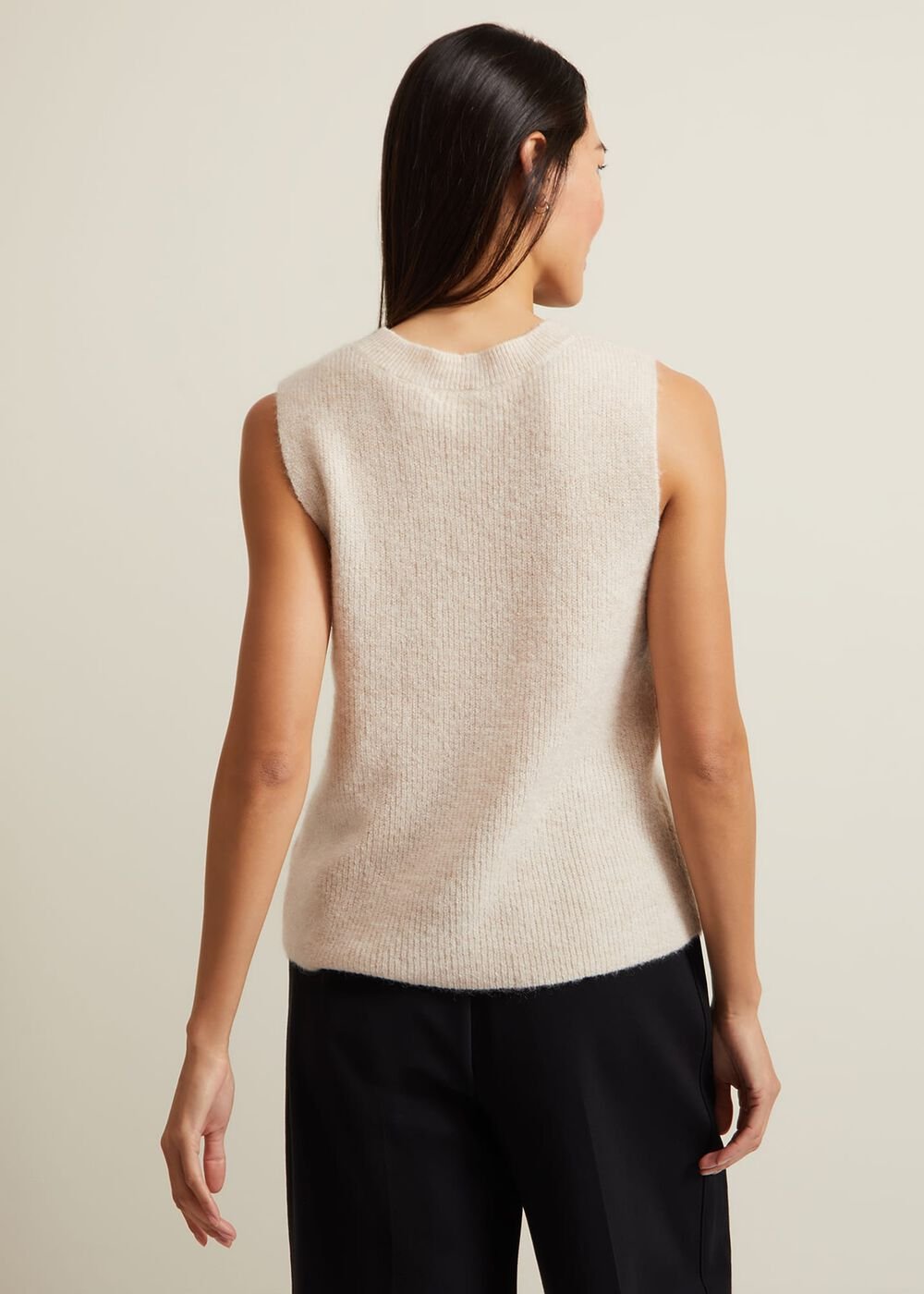 Daniella Mohair Knitted Tank Stone