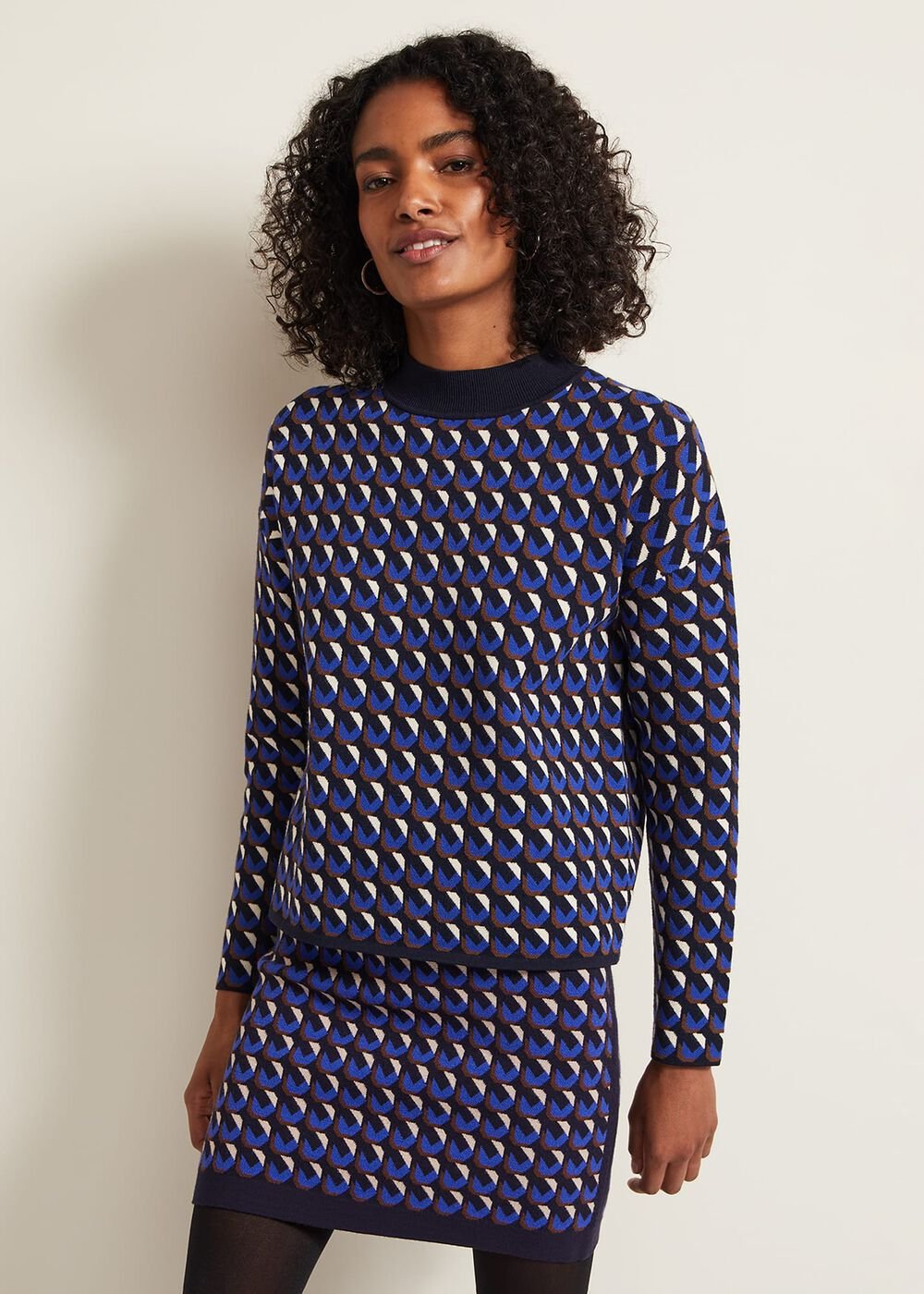 Nicole Geo Twin Set Jumper Multi-Coloured