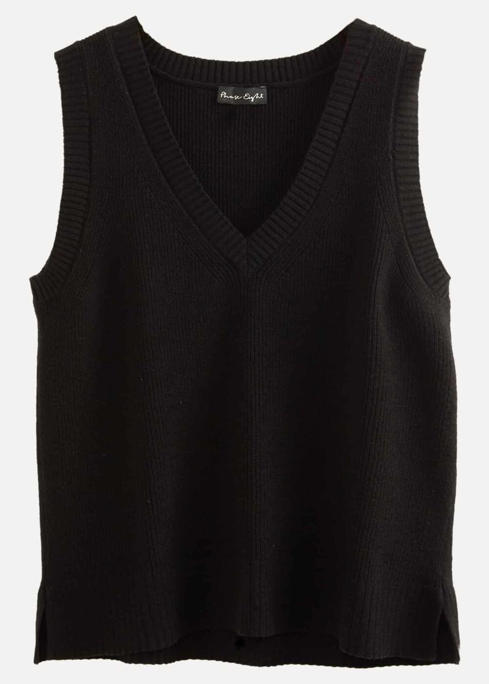 Marianna V Neck Tank Black