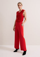 Daniella Mohair Knitted Tank Red
