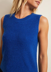 Daniella Mohair Knitted Tank Blue