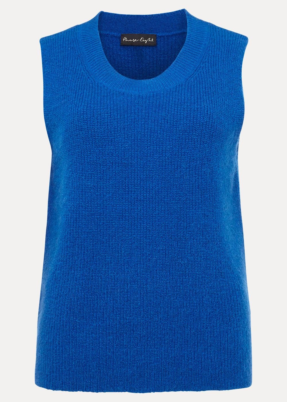 Daniella Mohair Knitted Tank Blue