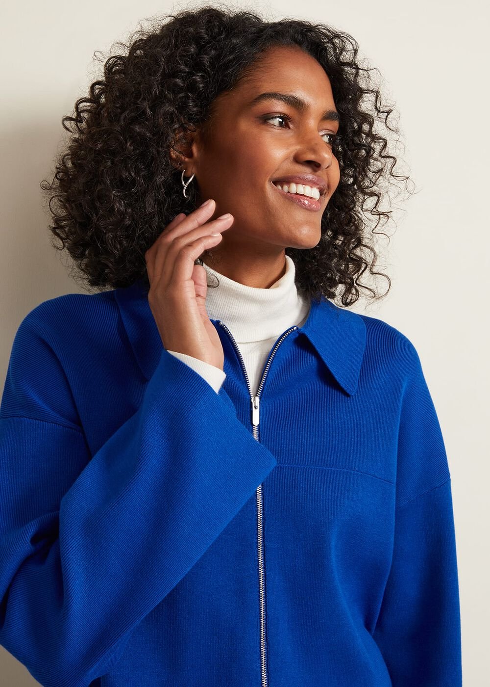 Maisie Zip Jacket Cobalt