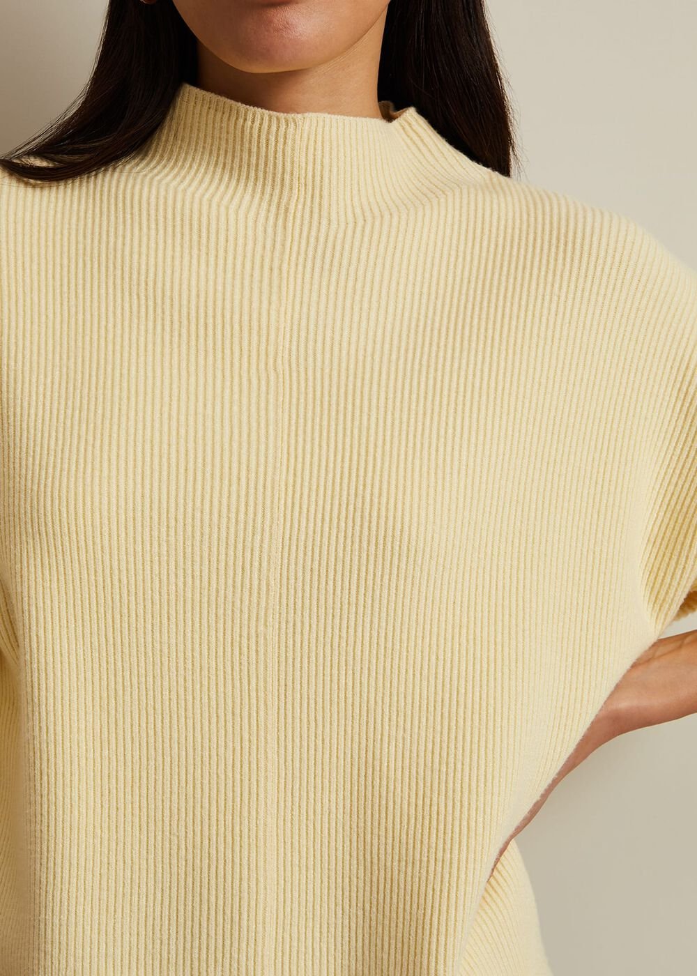 Hannah Funnel Neck Jumper Yellow