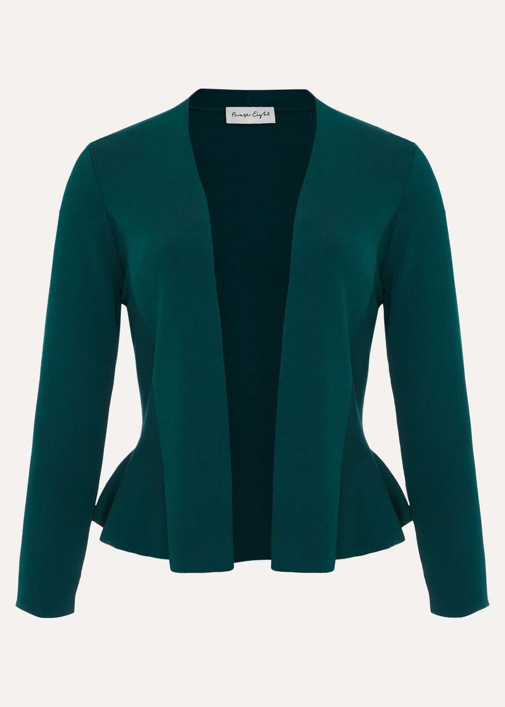 Salma Flare Hem Knitted Jacket Green
