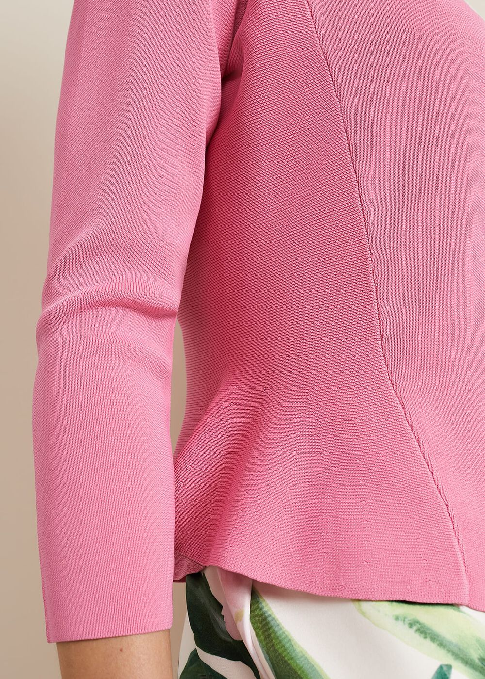 Salma Flared Hem Jacket Pink