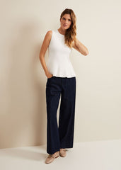 Maddie Pelum Compact Tank Ivory