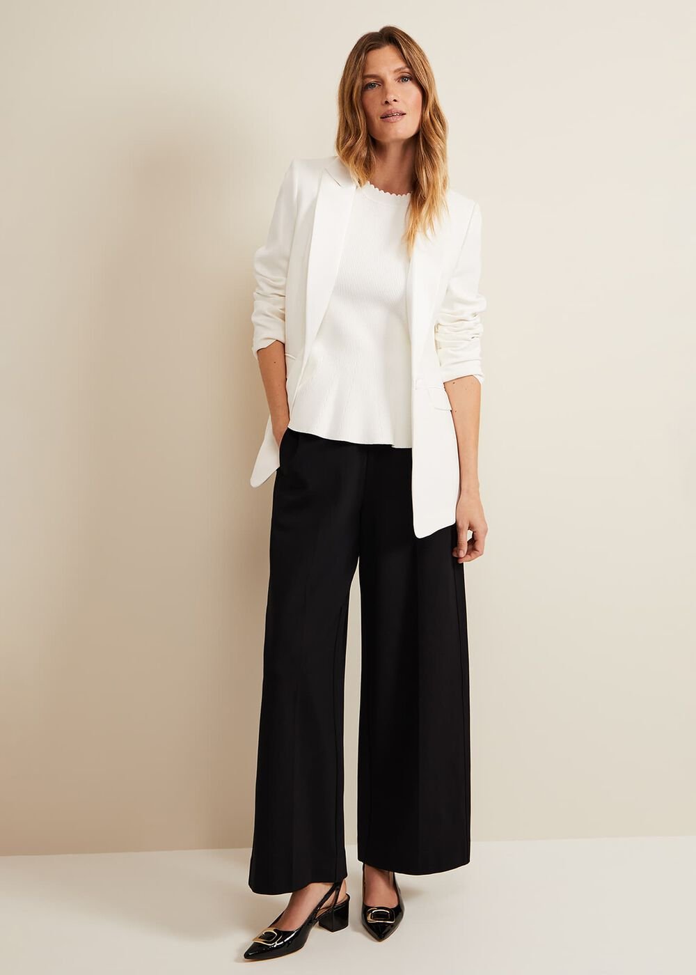 Maddie Pelum Compact Tank Ivory