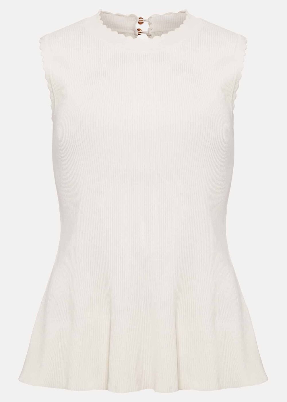 Maddie Pelum Compact Tank Ivory