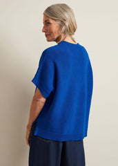 Grace Sleeveless Tabard Top Cobalt