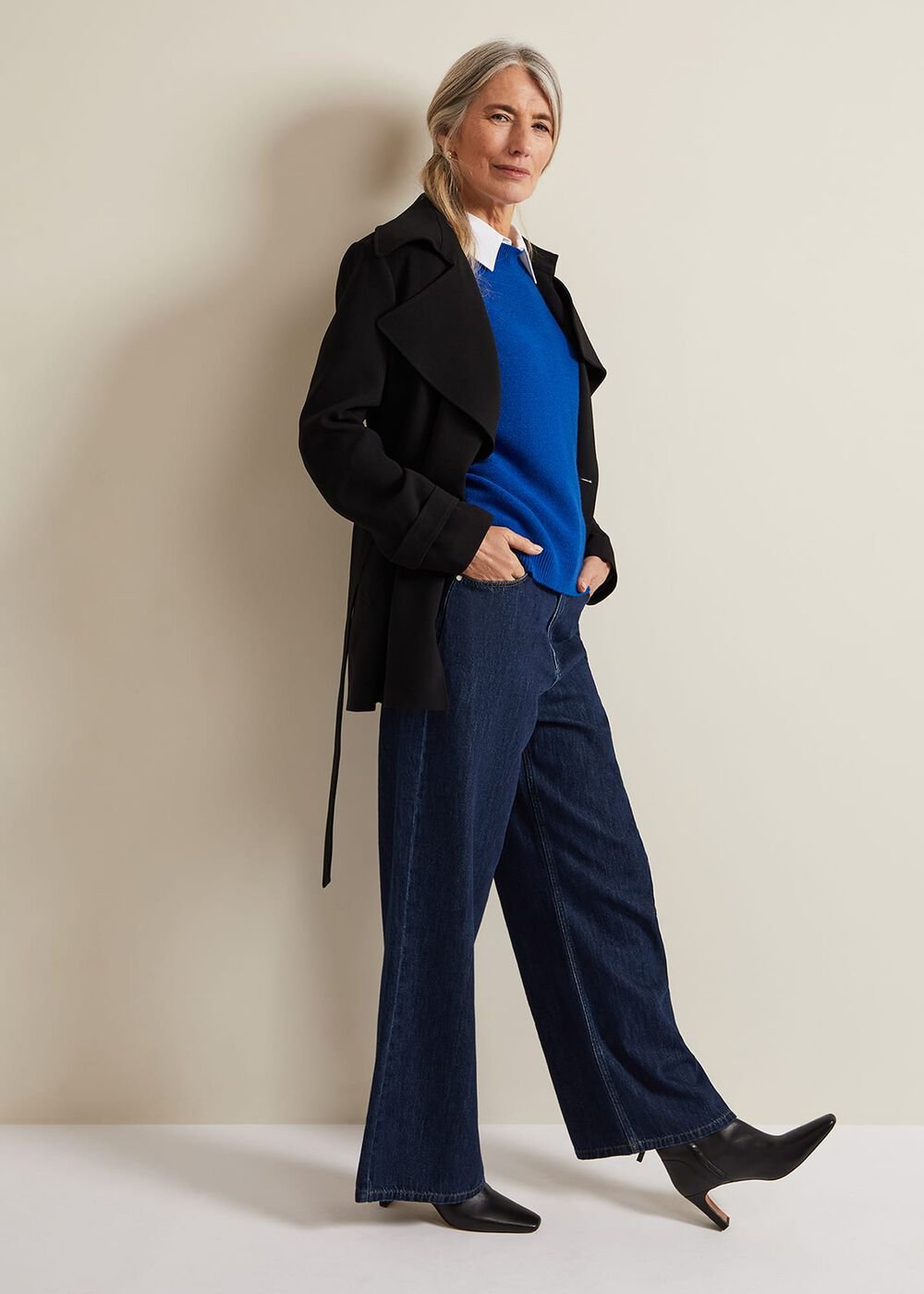 Grace Sleeveless Tabard Top Cobalt
