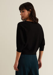 Cristine Knit Jumper Black