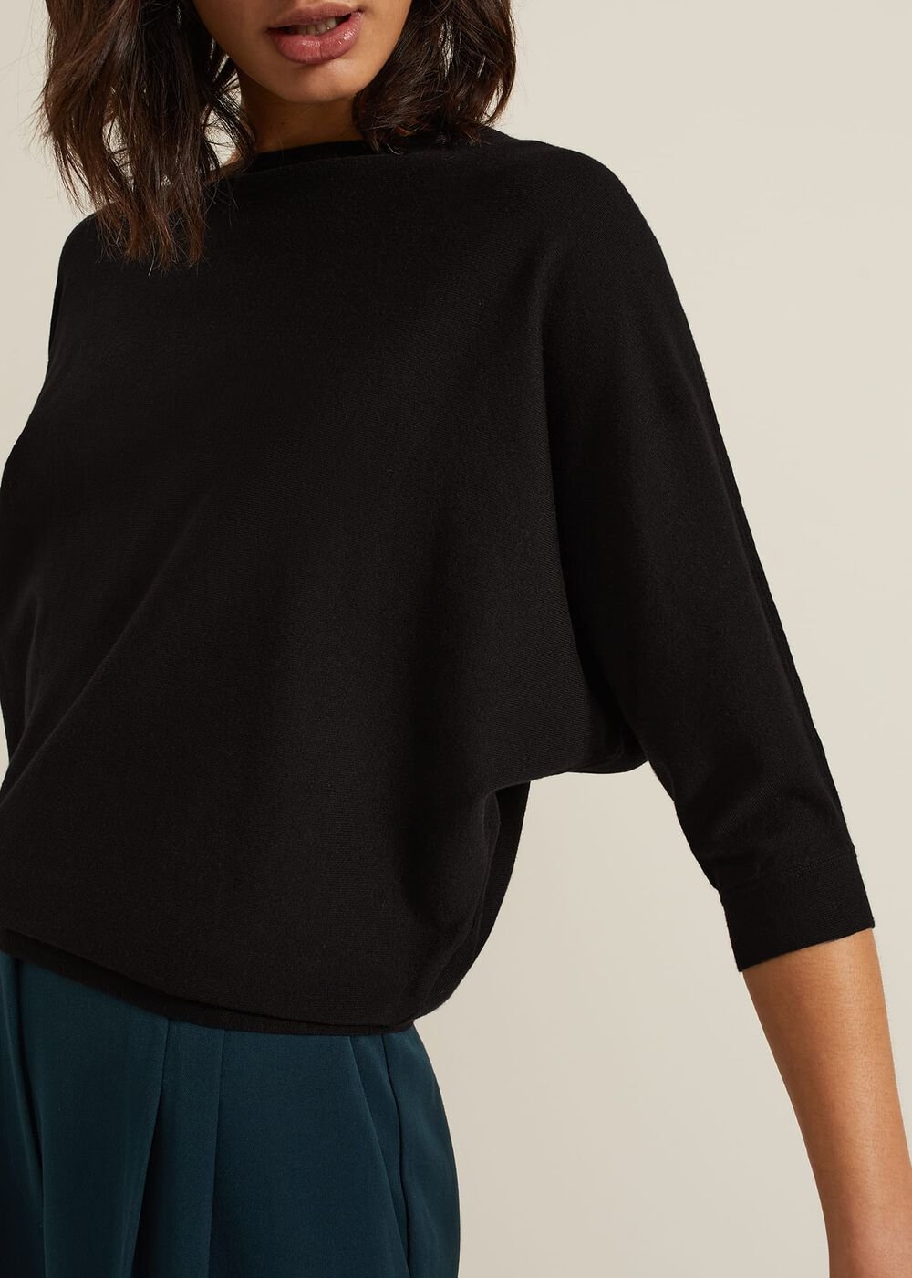 Cristine Knit Jumper Black