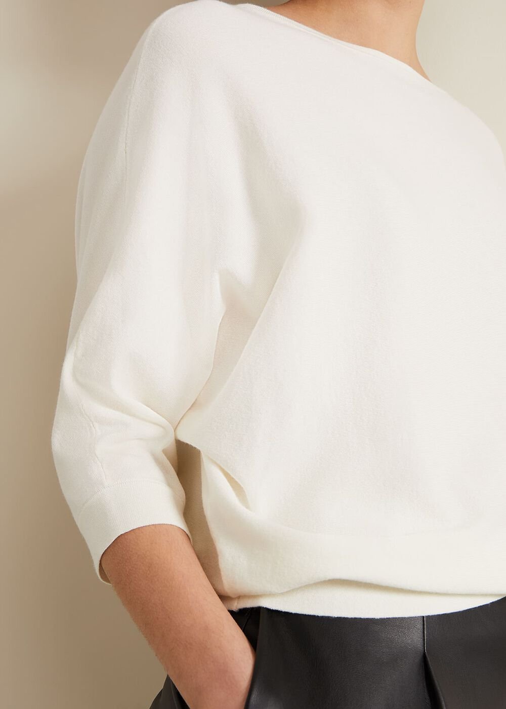 Cristine Knit Jumper Ivory