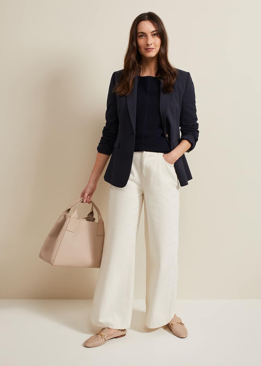Nellie Ripple Jumper Navy