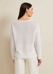 Annie Textured Jumper Ivory