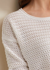 Annie Textured Jumper Ivory