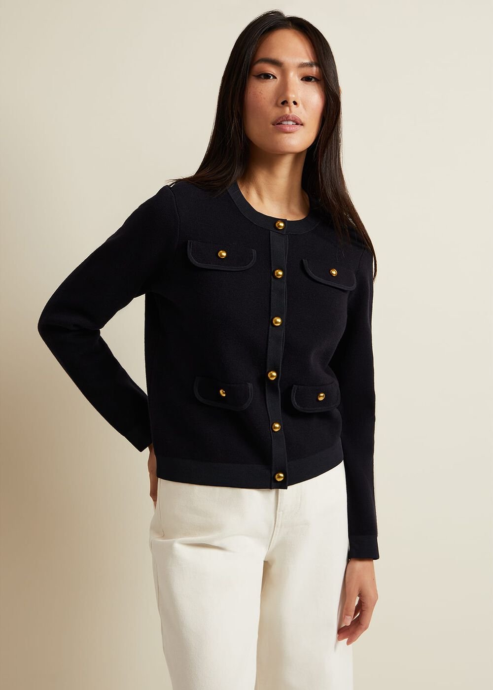 Libby Knitted Jacket Navy