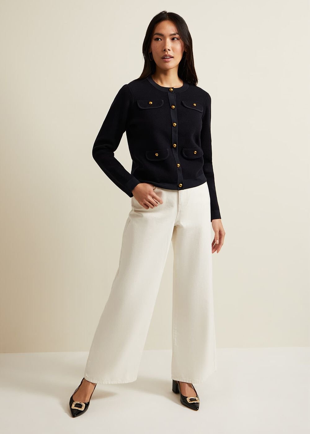 Libby Knitted Jacket Navy