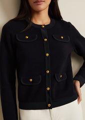 Libby Knitted Jacket Navy