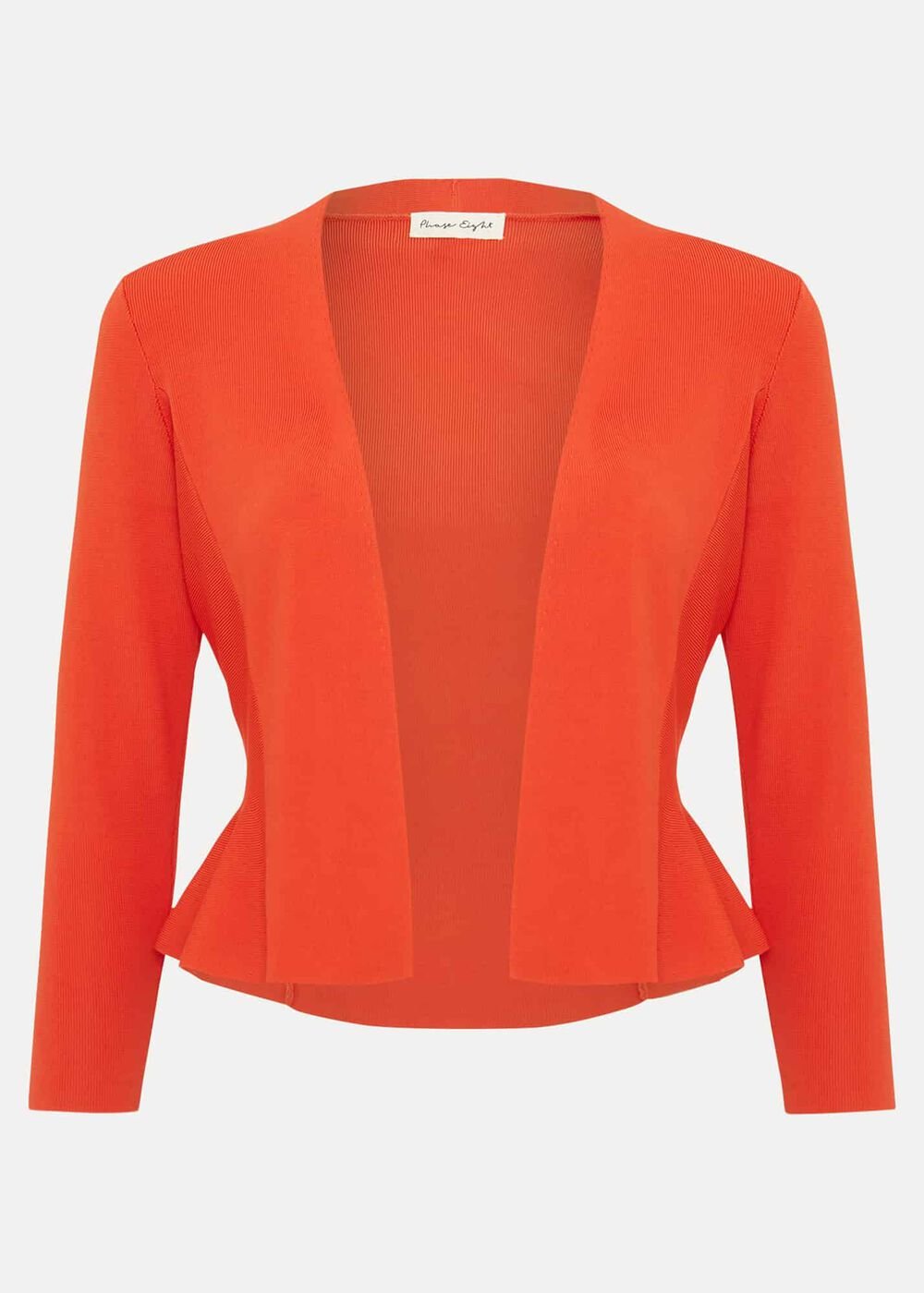 Salma Flare Hem Knitted Jacket Orange