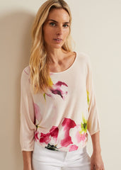 Erika Floral Placement Jumper Multi-Coloured