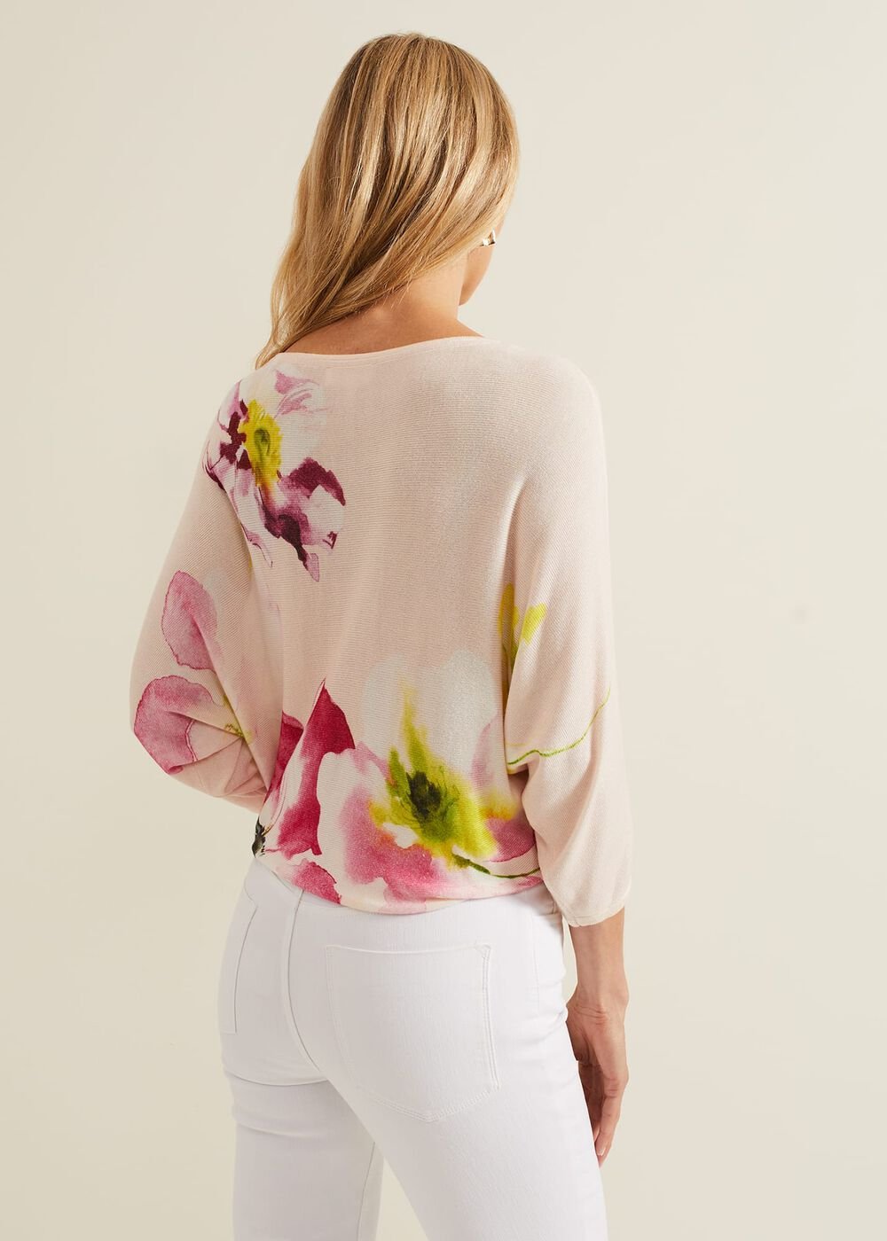 Erika Floral Placement Jumper Multi-Coloured