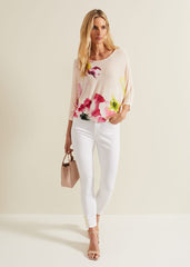 Erika Floral Placement Jumper Multi-Coloured