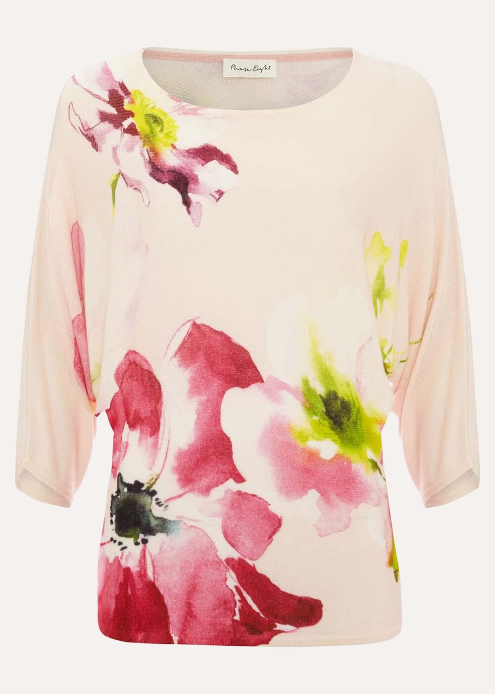 Erika Floral Placement Jumper Multi-Coloured