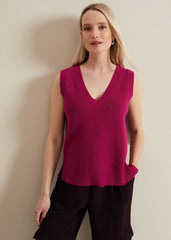 Marianna V Neck Tank Purple