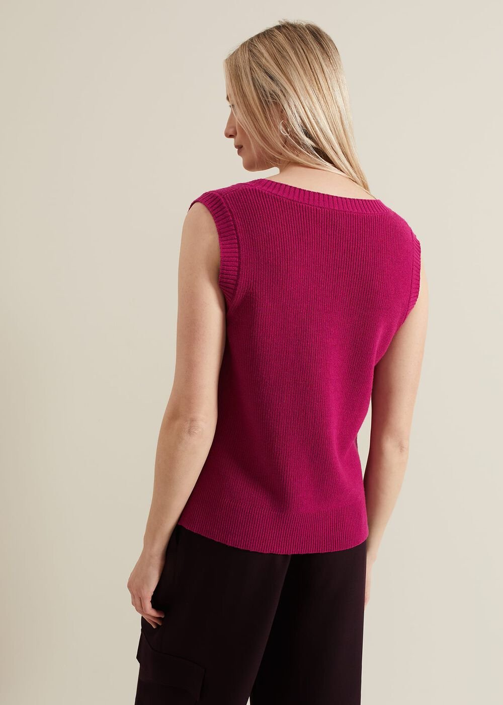 Marianna V Neck Tank Purple